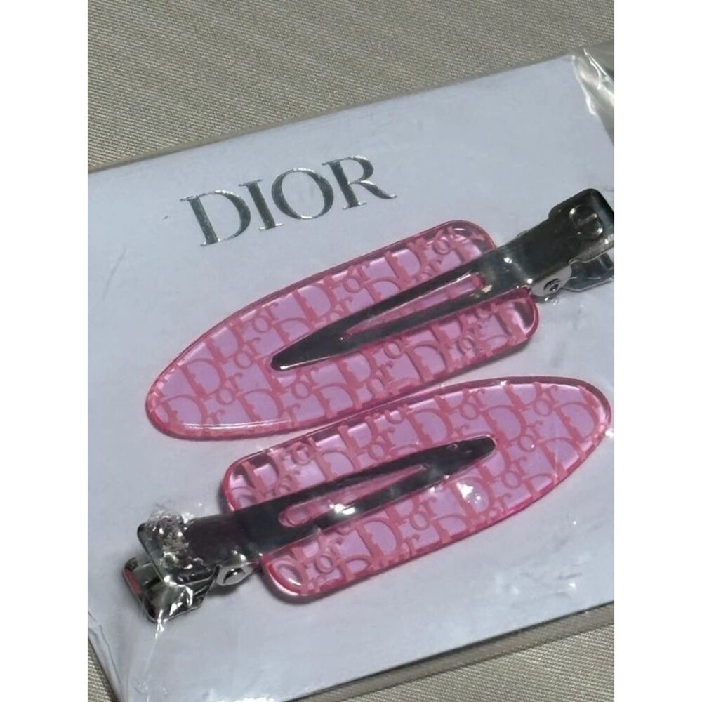 Dior Pink Hair Clips